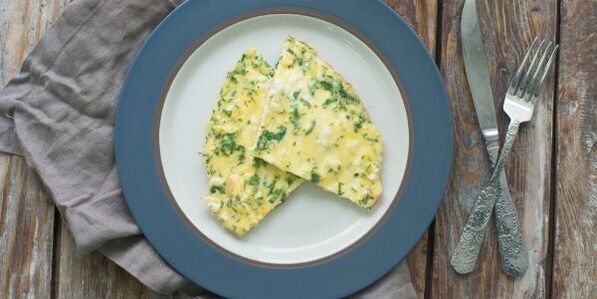 omelette aux légumes pour régime dukan